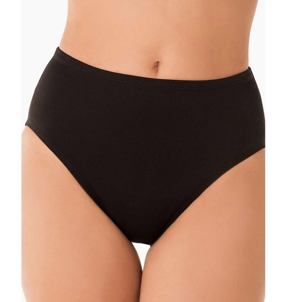 Miraclesuit Black Basic Pant Swim " Tummy Control" Lycra Bikini Bottoms Sz 14‎